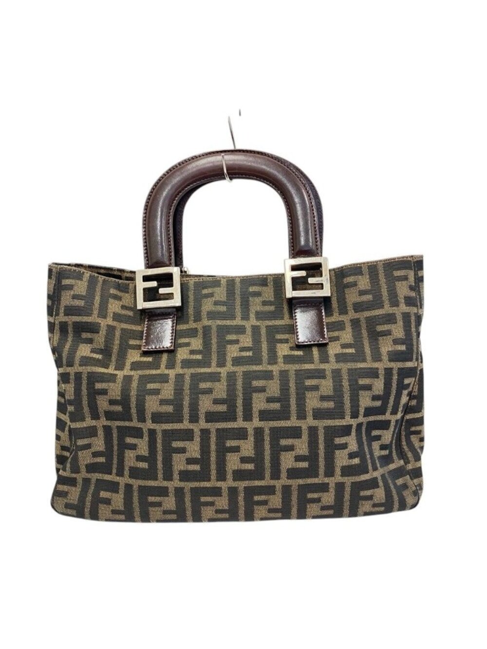 Fendi Zucca Canvas Handbag Brown